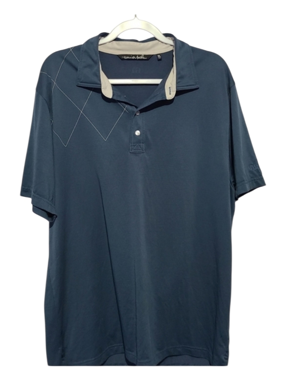 Travis Mathew The Glenlivet Blue Polo Shirt Mens XL Golf Performance Casual